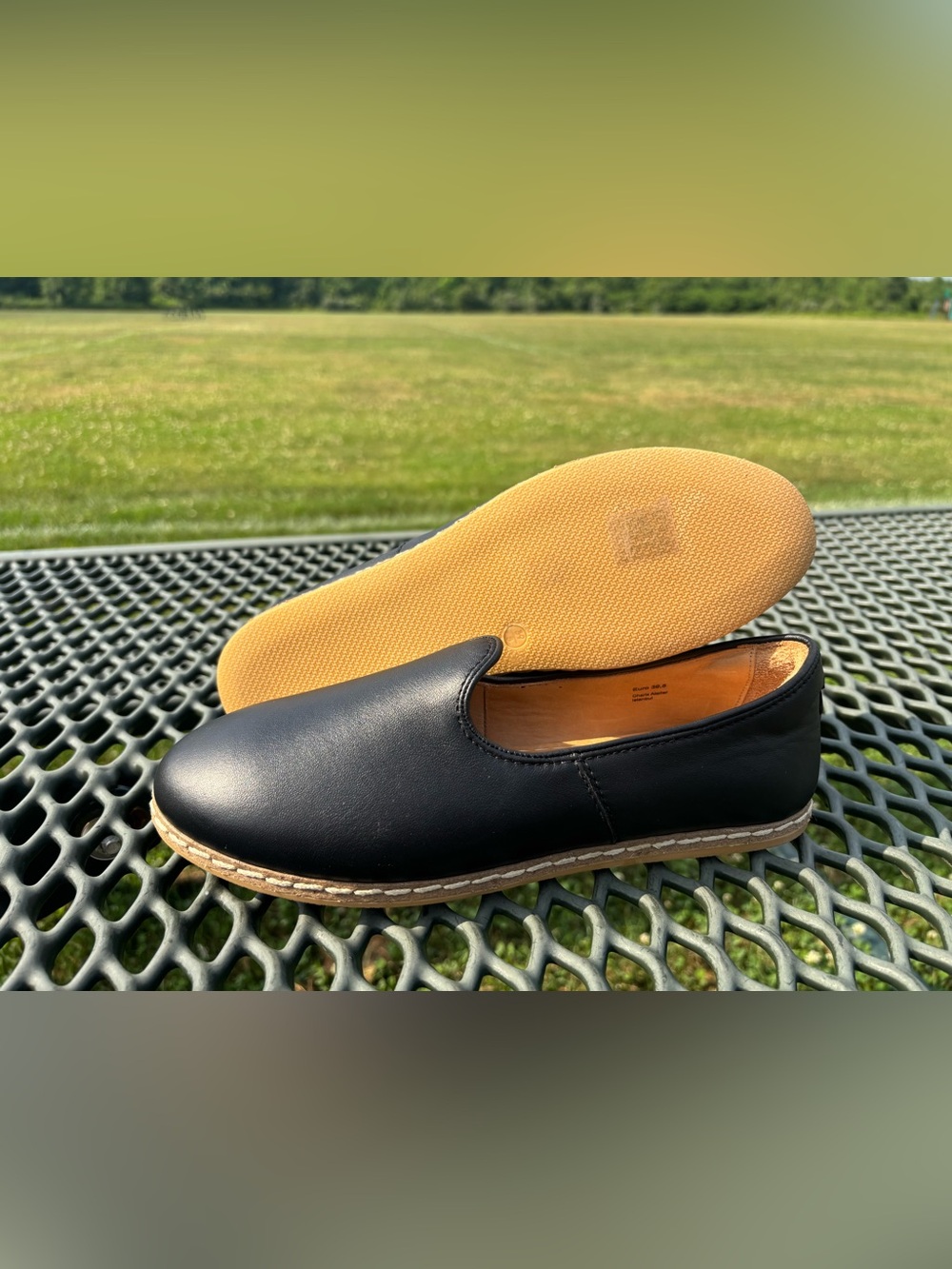 Charix Women's Black Leather Slip On Shoe Size 39 / US 8.5-9